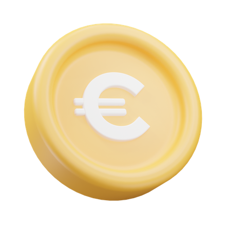 Euro Coin  3D Icon