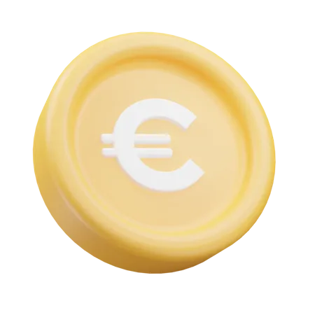 Euro Coin  3D Icon