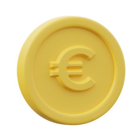 Euro Coin  3D Icon