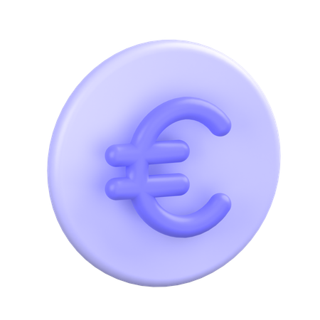 Euro Coin  3D Icon