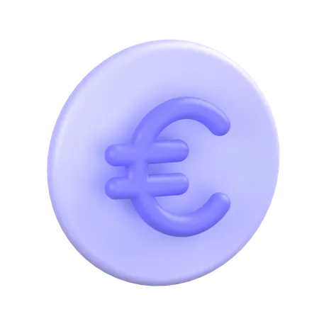 Euro Coin  3D Icon