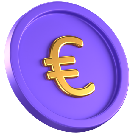 Euro Coin  3D Icon