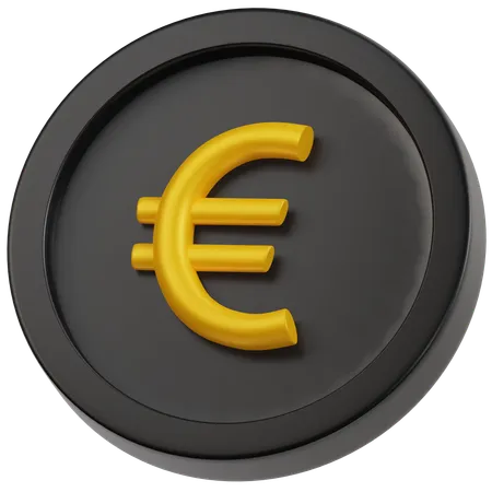 Euro Coin  3D Icon