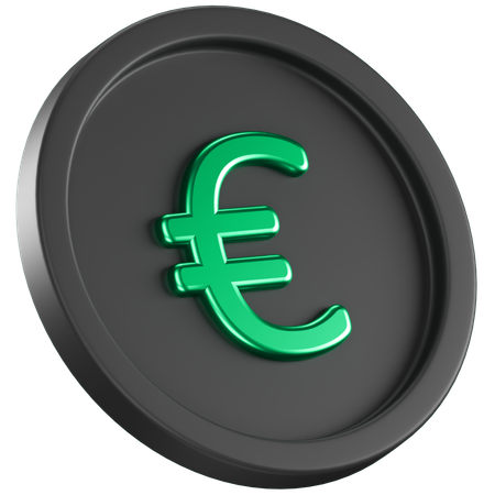 Euro Coin  3D Icon