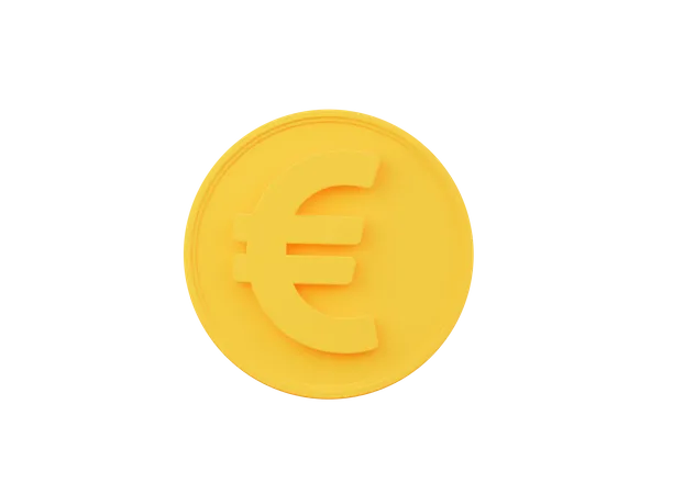 Euro Coin  3D Icon