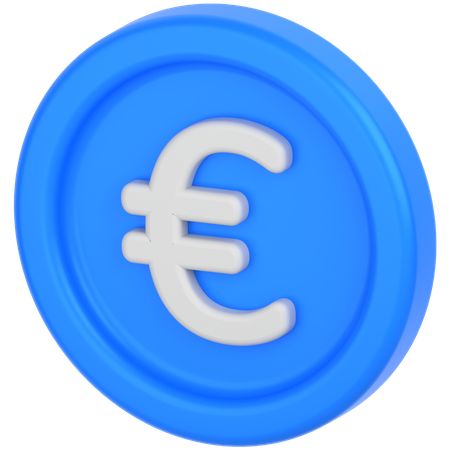 Euro coin  3D Icon