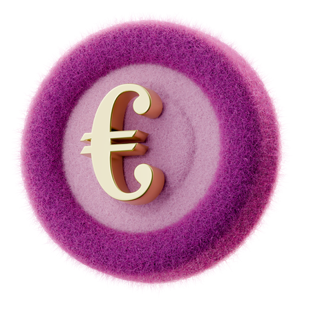 Euro Coin  3D Icon