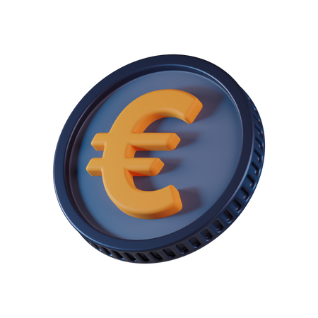 Euro Coin  3D Icon
