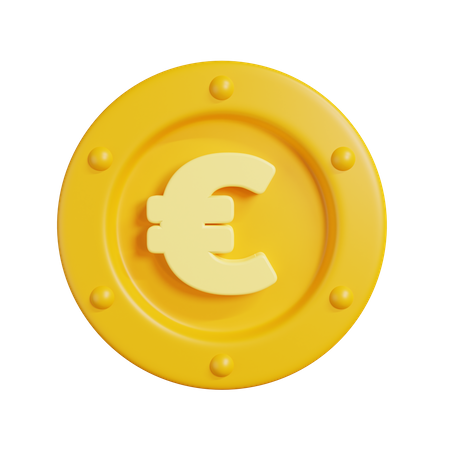 Euro Coin  3D Illustration