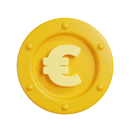 Euro Coin  3D Illustration