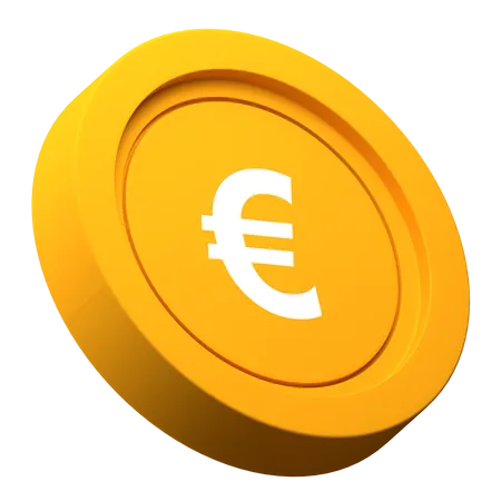 Euro Coin  3D Illustration