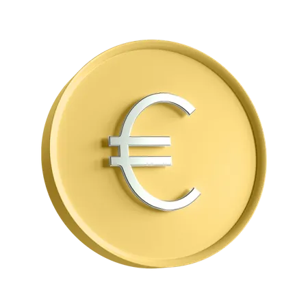 Euro Coin  3D Illustration