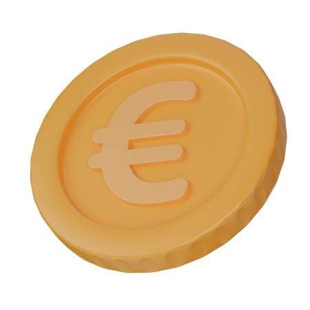 Euro Coin  3D Illustration