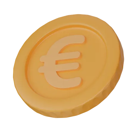 Euro Coin  3D Illustration