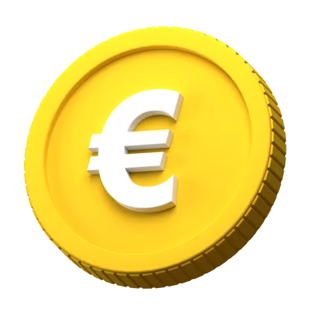 Euro Coin  3D Illustration