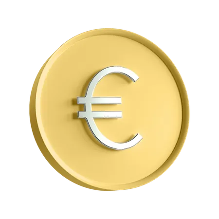 Euro Coin 3D Illustration