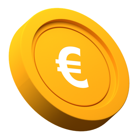 Euro Coin 3D Illustration