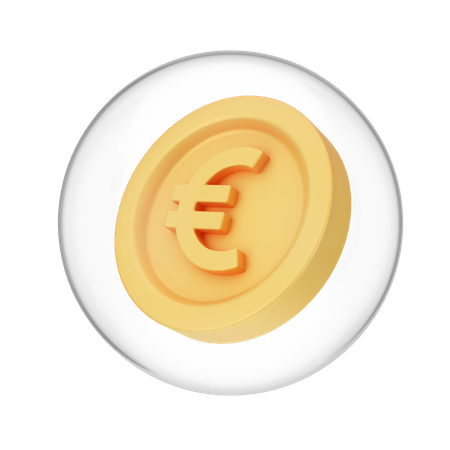 Euro Coin  3D Illustration