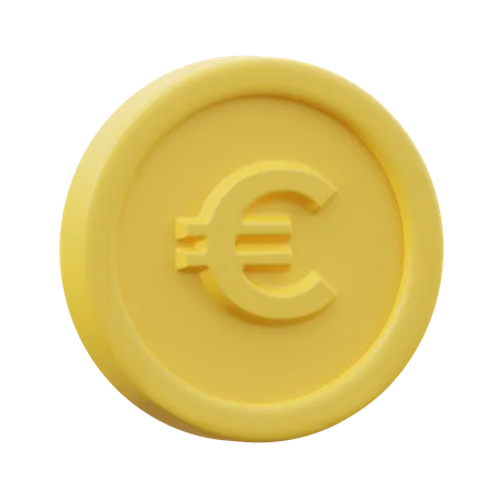 Euro Coin  3D Icon