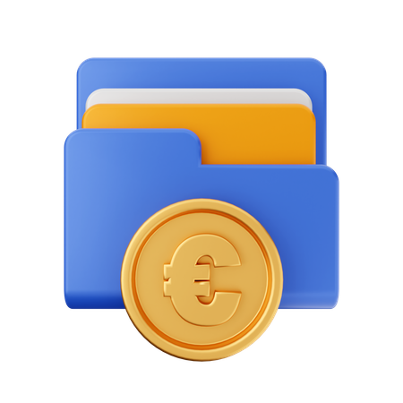 Euro Coin Folder  3D Icon