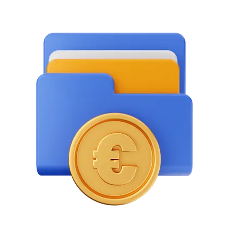 Euro Coin Folder  3D Icon