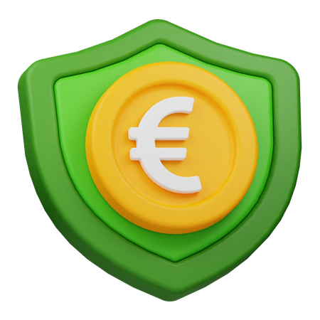 Euro Coin Protection  3D Icon