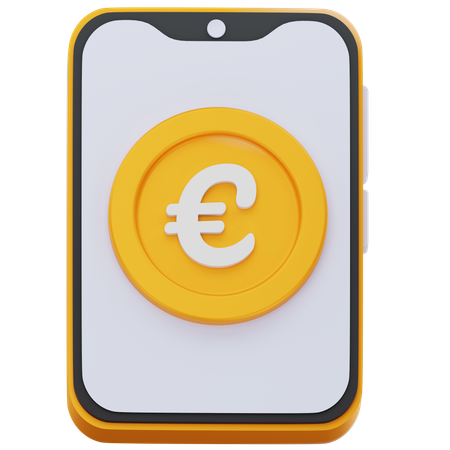 Euro Coin Screen  3D Icon