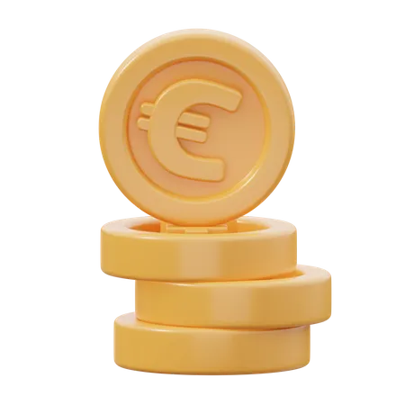 Euro Coins  3D Icon