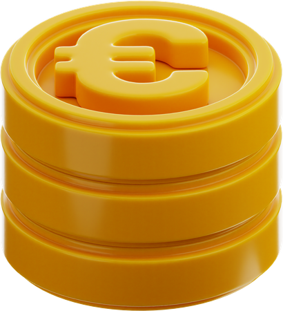 Euro Coins  3D Icon