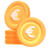 euro coins emoji 3d