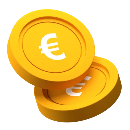 Euro Coins  3D Illustration