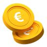graphics of euro coins