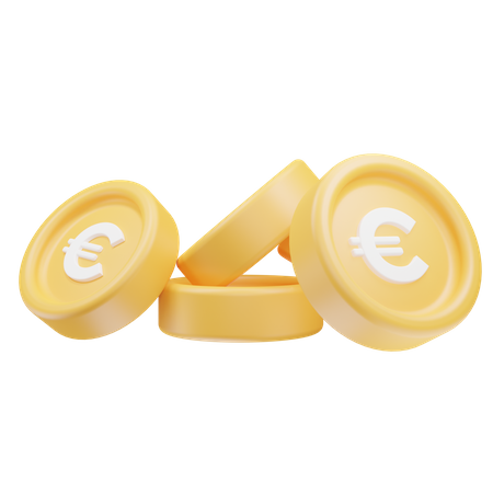 Euro Coins  3D Icon