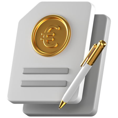 ユーロ契約  3D Icon
