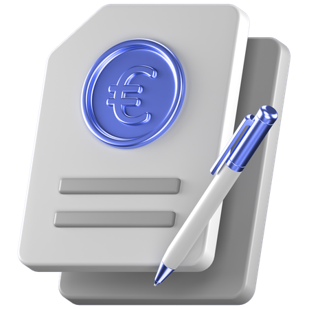 ユーロ契約  3D Icon