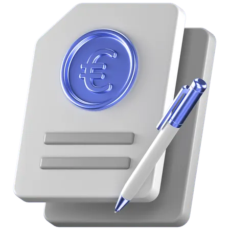 ユーロ契約  3D Icon