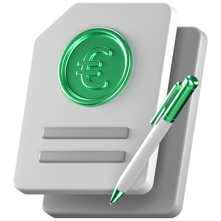 ユーロ契約  3D Icon