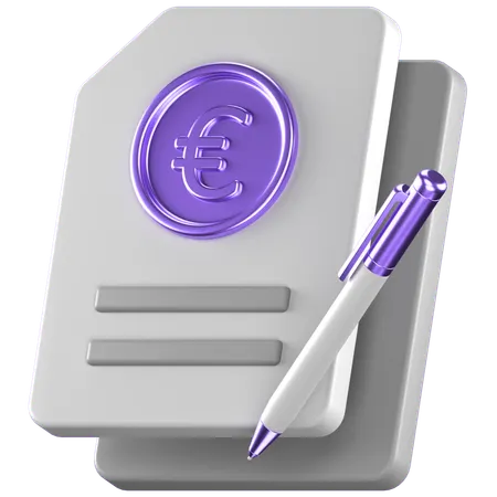 ユーロ契約  3D Icon