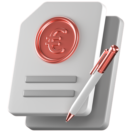 ユーロ契約  3D Icon