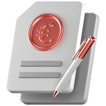 ユーロ契約  3D Icon