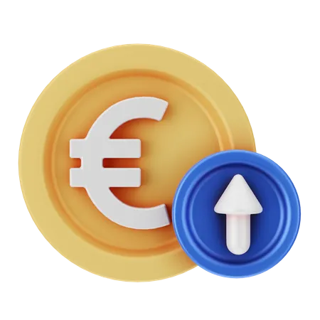 Croissance de l'euro  3D Icon