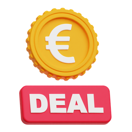 Euro Deal  3D Icon