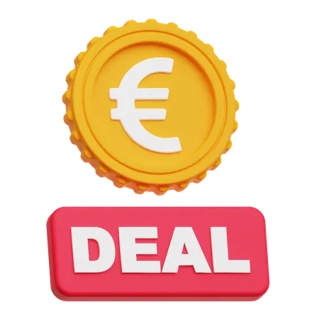 Euro Deal  3D Icon