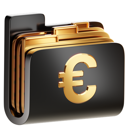 Monnaie euro  3D Icon