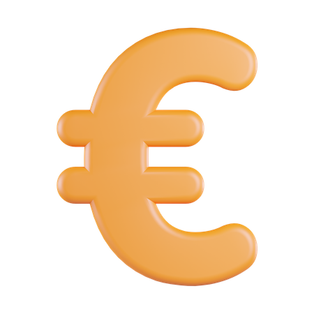 Monnaie euro  3D Icon