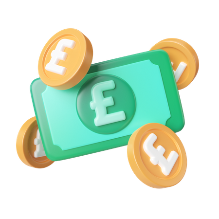 Dinero en euros  3D Icon