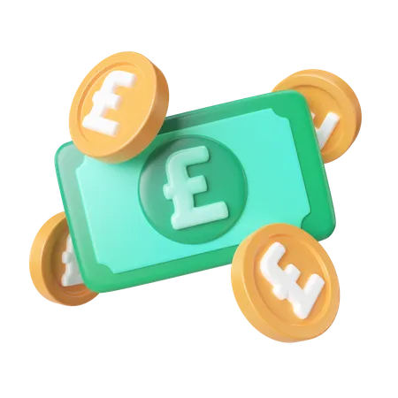 Dinero en euros  3D Icon