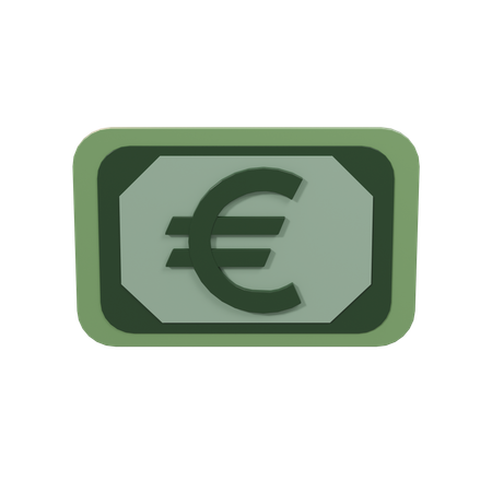 Dinero en euros  3D Icon