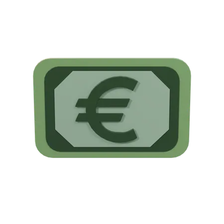 Dinero en euros  3D Icon