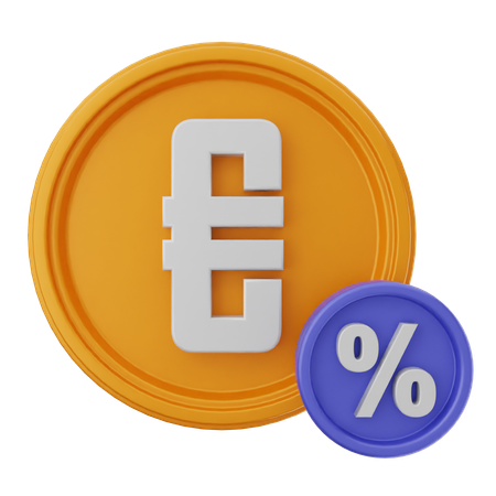 Euro Disocunt  3D Icon